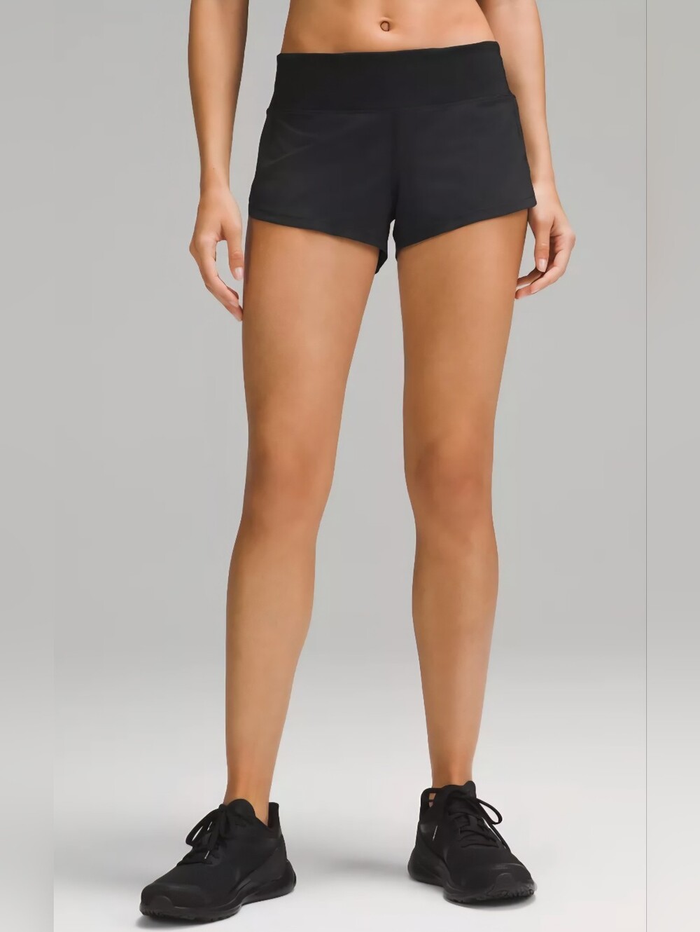 Lululemon Athletica Speed Up Low-rise Black Running Shorts